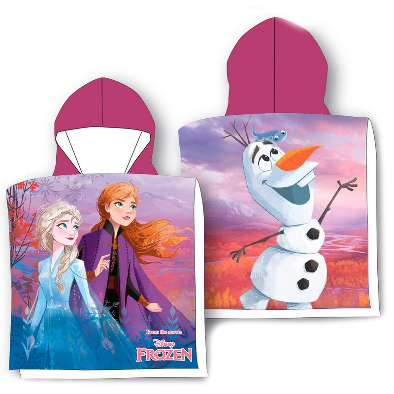 Poncho toalla Frozen Disney algodon